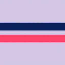 A simple and striking abstract composition featuring two horizontal color bands—one in deep navy blue and the other in bright coral pink