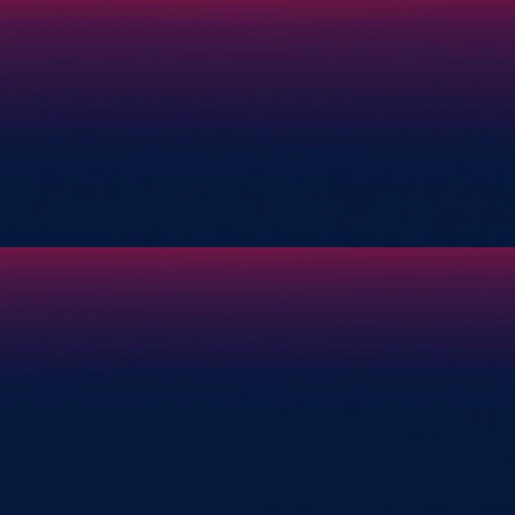 A simple and striking abstract composition featuring two horizontal color bands—one in deep navy blue and the other in bright coral pink