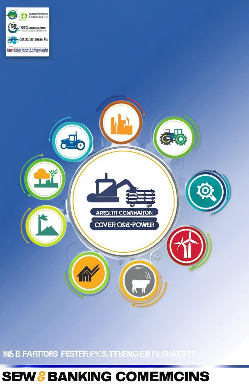 i want to design a cover page in such a way that it show all different sectors logo or symbol in shapes . the major sectors i want to show Agriculture
BANKING
COMMUNICATIONS
CO-OPERATIVE SOCIETIES
CRIMES
EDUCATION
FISHERIES
FOREIGN TRADE
FORESTRY
FUEL AND POWER
LIVESTOCK
Health
Current Industrial Statistics/ manufacturing