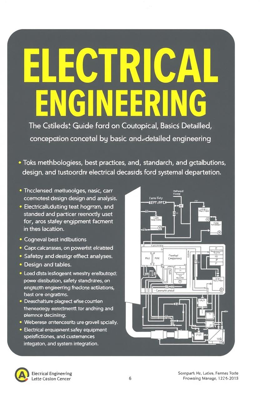 A detailed guide for the calculation and development of conceptual, basic, and detailed engineering specifically for the electrical department