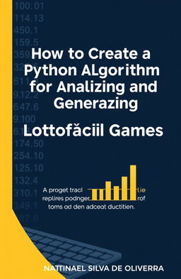 A modern and professional e-book cover design for the theme 'How to Create a Python Algorithm for Analyzing and Generating Lotofácil Games'