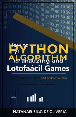 A modern and professional e-book cover design for the theme 'How to Create a Python Algorithm for Analyzing and Generating Lotofácil Games'