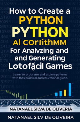 A modern and professional e-book cover design for the theme 'How to Create a Python Algorithm for Analyzing and Generating Lotofácil Games'