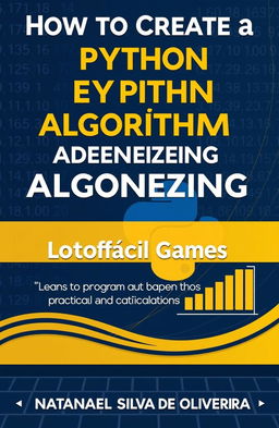 A modern and professional e-book cover design for the theme 'How to Create a Python Algorithm for Analyzing and Generating Lotofácil Games'