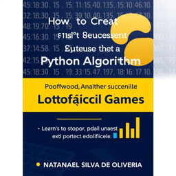 A modern and professional e-book cover design for the theme 'How to Create a Python Algorithm for Analyzing and Generating Lotofácil Games'