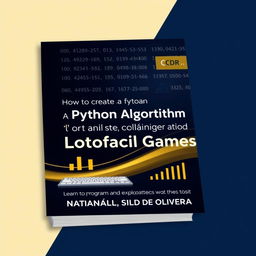 A modern and professional e-book cover design for the theme 'How to Create a Python Algorithm for Analyzing and Generating Lotofácil Games'