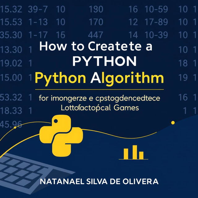 A modern and professional e-book cover design for the theme 'How to Create a Python Algorithm for Analyzing and Generating Lotofácil Games'