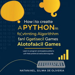 A modern and professional e-book cover design for the theme 'How to Create a Python Algorithm for Analyzing and Generating Lotofácil Games'