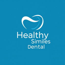 A modern dental logo featuring a stylized tooth graphic, with smooth curves and a minimalist design