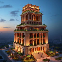 A 20-story tower that seamlessly blends the architectural elements of Chogha Zanbil with modern design