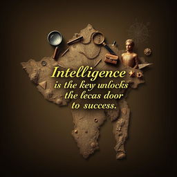 An artistic representation of the map of Gujarat, India, designed to highlight intelligence themes