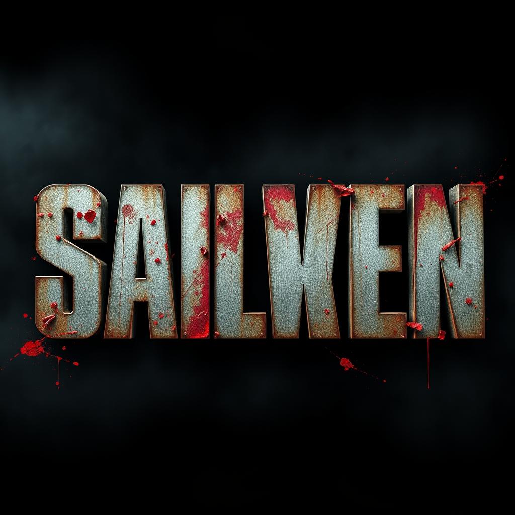 A movie title designed with bold and angular font, evoking the strength and aggression of a classic action film