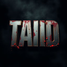 A movie title designed with bold and angular font, evoking the strength and aggression of a classic action film