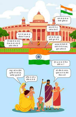 An illustrated overview of Indian polity focusing on the Union of India