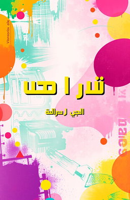 A vibrant and colorful title page designed for a book