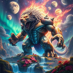 A titanic creature embodying the essence of strength, renowned as the strongest being in the entire multiverse