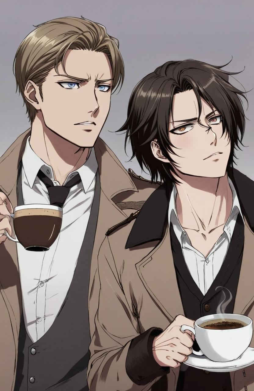 Modern College au–Attack on titan fanfiction Supernatural romance. Title: Class, Coffee, and Creatures of the Night
