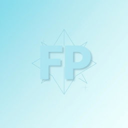 An artistic design featuring the abbreviation 'FP' in a modern, stylized font