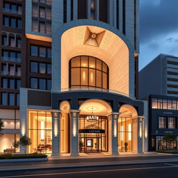 A stunning and dynamic 20-story residential and commercial tower designed with a bold, luxurious architectural style