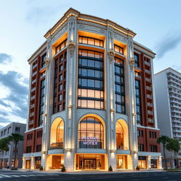 A stunning and dynamic 20-story residential and commercial tower designed with a bold, luxurious architectural style