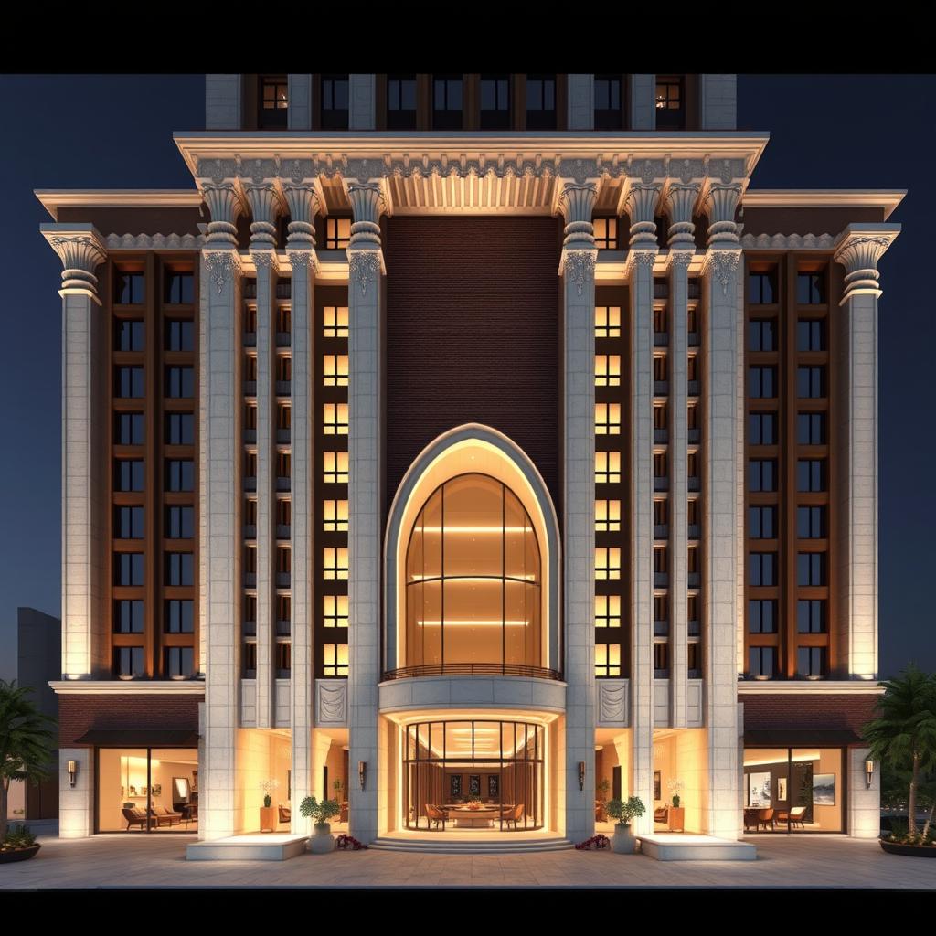 A stunning and dynamic 20-story residential and commercial tower designed with a bold, luxurious architectural style