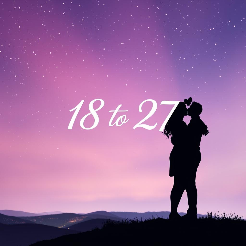 A beautiful twilight sky filled with twinkling stars in a gradient of light purple, soft pink, and light blue, creating a romantic and dreamy atmosphere