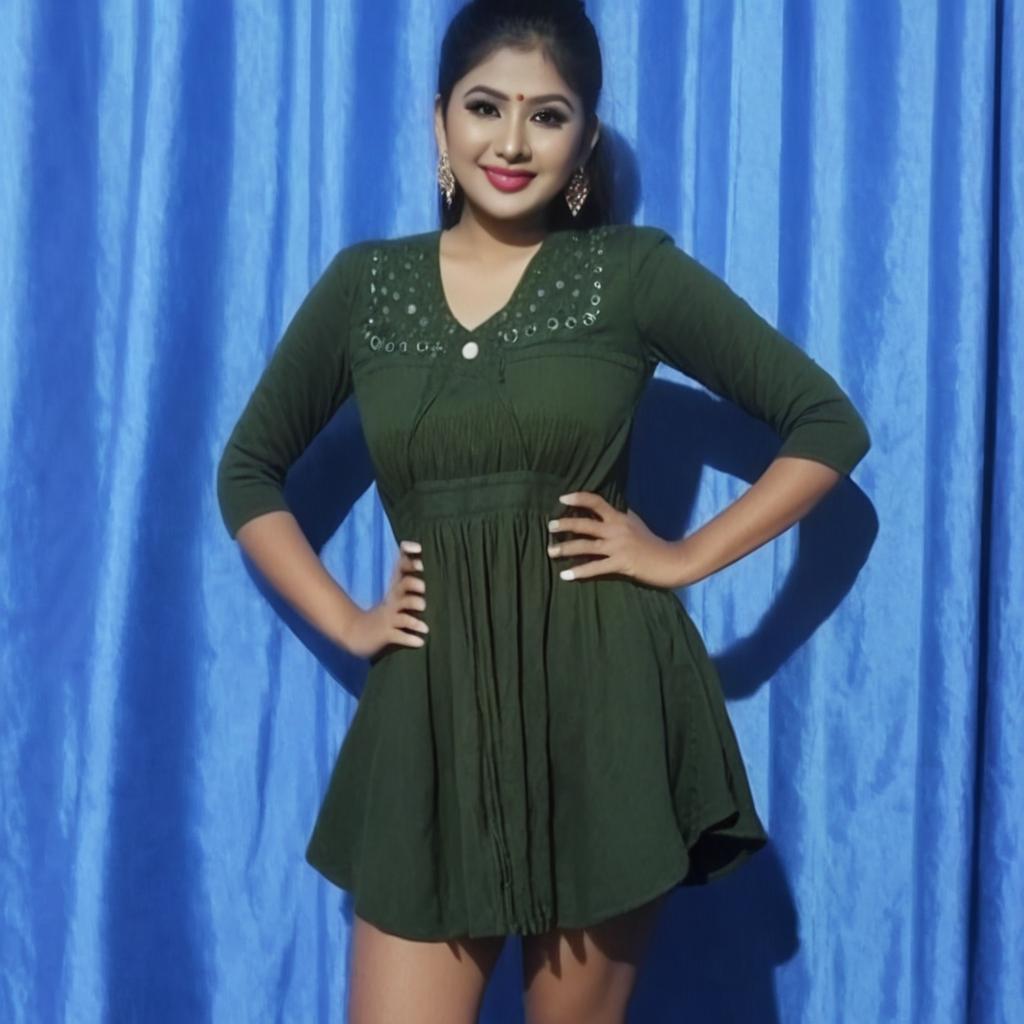 Hot beautiful short frock