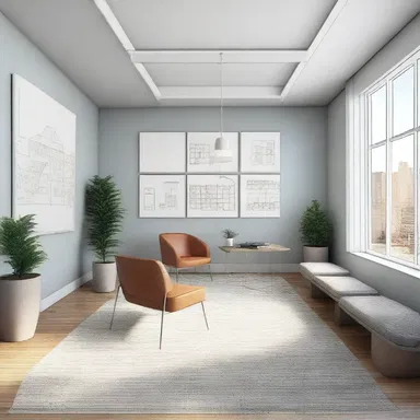 The designer presented an agenda for the new office space, including plans for the layout, furniture selection, and color scheme.