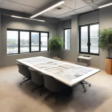 The designer presented an agenda for the new office space, including plans for the layout, furniture selection, and color scheme.