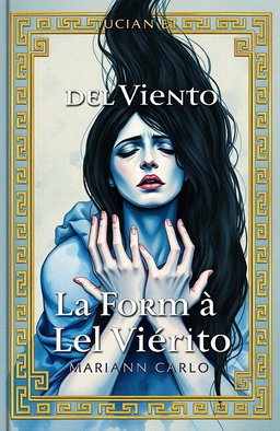 Cover of 'La Forma del Viento' by Marián Carlo featuring golden Greek-style borders