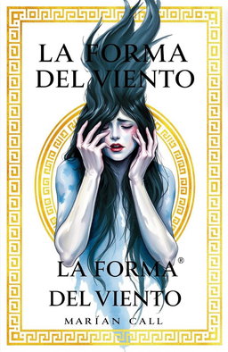 Cover of 'La Forma del Viento' by Marián Carlo featuring golden Greek-style borders