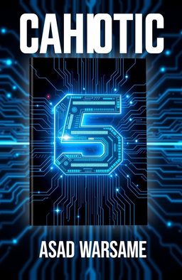 A striking book cover design featuring high-tech elements and a futuristic aesthetic