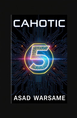 A striking book cover design featuring high-tech elements and a futuristic aesthetic