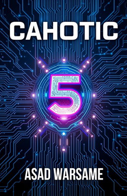 A striking book cover design featuring high-tech elements and a futuristic aesthetic