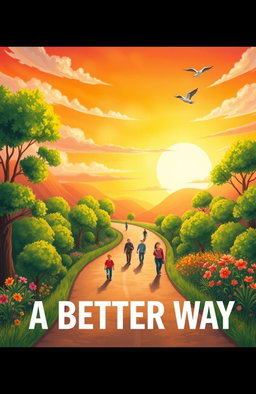 An artistic representation of the concept of 'A Better Way,' illustrating a path that symbolizes positive change and hope