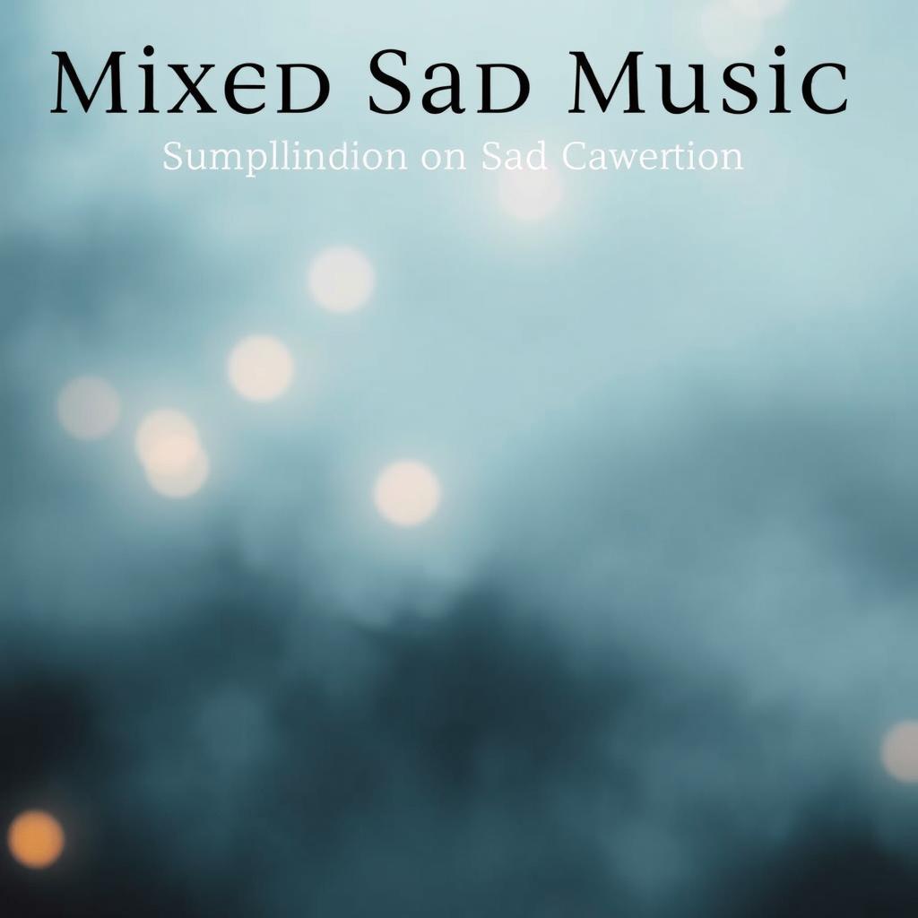 A compilation of mixed sad music, featuring an ethereal atmosphere with instrumentals that blend acoustic guitar, piano, and soft strings
