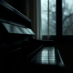 A deep and emotional soundscape of sad music, featuring a blend of slow piano melodies infused with soft strings and gentle acoustic guitar