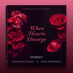 Book cover design for 'When Hearts Diverge' by Alexandra Schober and Sofie Dahinden