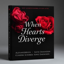 Book cover design for 'When Hearts Diverge' by Alexandra Schober and Sofie Dahinden