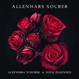 Book cover design for 'When Hearts Diverge' by Alexandra Schober and Sofie Dahinden