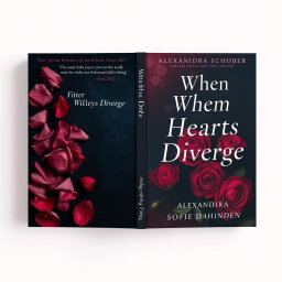 A book cover design for 'When Hearts Diverge' by Alexandra Schober and Sofie Dahinden