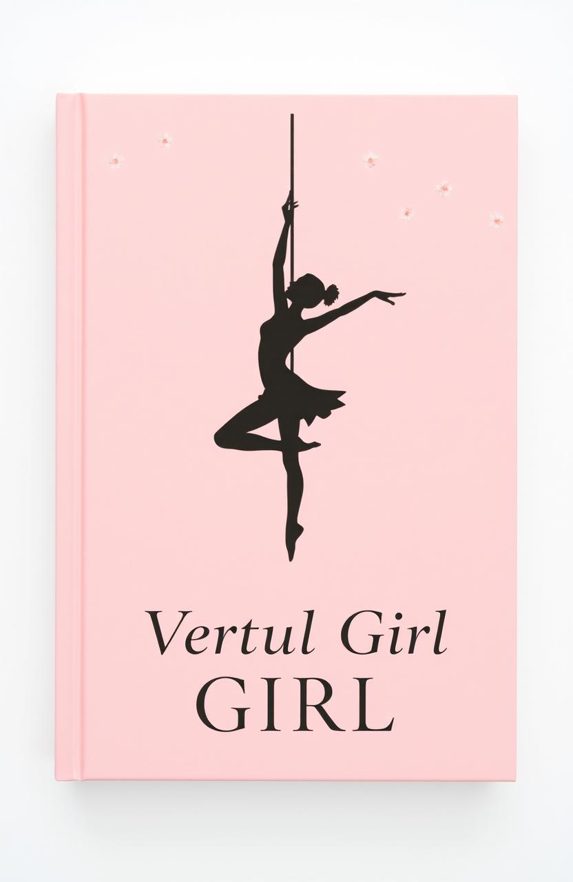 A minimalist book cover featuring a soft pink background adorned with delicate flowers