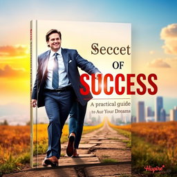 A captivating book cover design for 'Secrets of Success: A Practical Guide to Achieving Your Dreams'