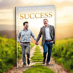 An attractive book cover for 'Secrets of Success'