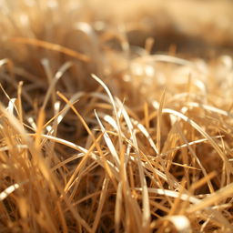 A close-up photograph of dry grass, shot from a 45° height angle