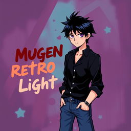 A 2D band cover for an early 2000's emo band called Mugen Retro Light