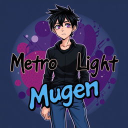 A 2D band cover for an early 2000's emo band called Mugen Retro Light