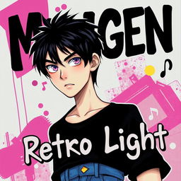 A 2D band cover for an early 2000's emo band called Mugen Retro Light