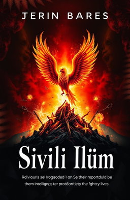 A book cover for a poetry collection titled 'Sivili Ölüm', depicting the theme of individuals isolated from society, reported by intelligence and denied the right to live