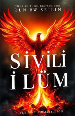 A book cover for a poetry collection titled 'Sivili Ölüm', depicting the theme of individuals isolated from society, reported by intelligence and denied the right to live